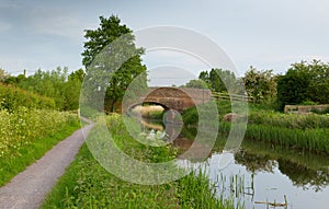 Bridge over river England UK English country scene