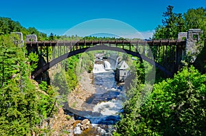 Bridge Over River Gorge - Ausable Chasm - Keeseville, NY