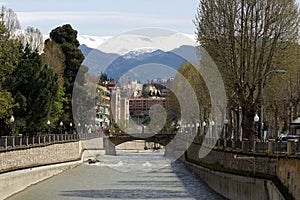 Bridge over the river in Granada photo