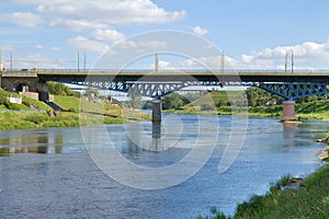 Bridge over river, Grodno, Belarus