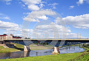 Bridge over river, Grodno, Belarus