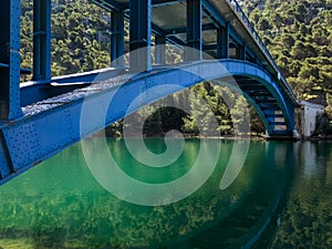 Bridge over the river Krka in Krka National Park in Croatia