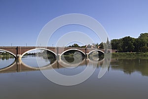 Bridge over river kupa in sisak