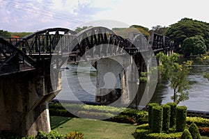 The bridge over the River Kwai, Kanchanaburi, Thailand.