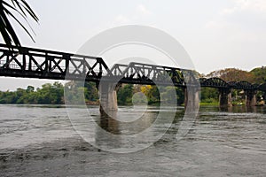 Bridge over River Kwai in Thailand