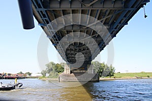 Bridge over the river Noord at Alblasserdam in the Netherlands.