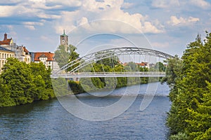 Bridge over the river Regnitz in Bamberg photo