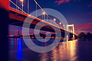 Bridge over the river Rhine