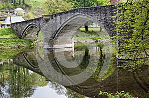 Bridge over the river Semois in Bouillon