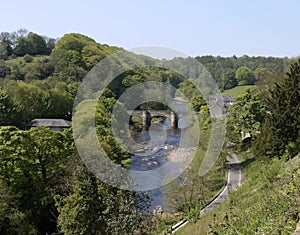 A bridge over the the river Swale photo