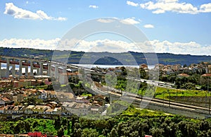 Bridge over the River Tezo in Lisbon
