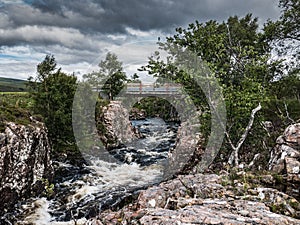 Bridge Over River Ullapool, Scottish Highlands