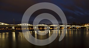 Bridge over River in Umea, Sweden