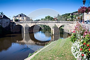 Bridge over River VÃÂ©zÃÂ¨re at Montignac photo
