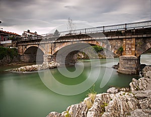 Bridge over Sella river in Cangas de Onis