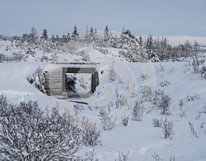 The bridge over SkarÃ°slÃ¦kur in BorgarbyggÃ° in Iceland