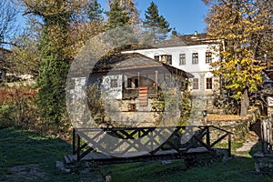 Bridge over small river in village of Bozhentsi, Bulgaria