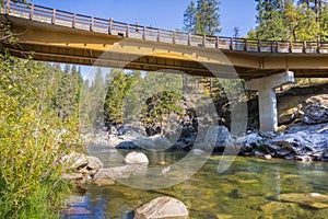 Bridge over Stanislaus River, Calaveras Big Trees State Park, California