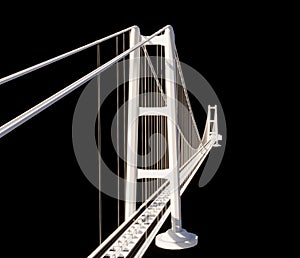 Bridge over the Strait of Messina, design and architecture, study of the deck, towers and suspensions.