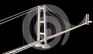 Bridge over the Strait of Messina, design and architecture, study of the deck, towers and suspensions.
