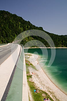 Bridge over the Sylvensteinsee