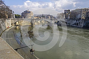 Bridge over the Tiber river