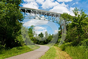 Bridge over trail