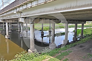 Bridge over the Upa river in Tula