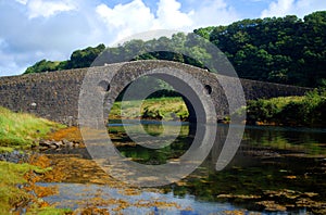 A bridge over water