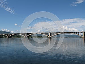 Bridge over Yenisei river