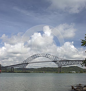 The bridge through Panama canal