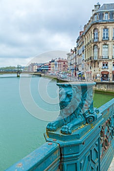 Bridge Pannecau across Nive River, Bayonne