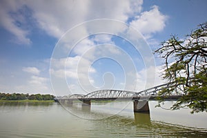 Bridge on the parfum river, Hue, Vietnam.