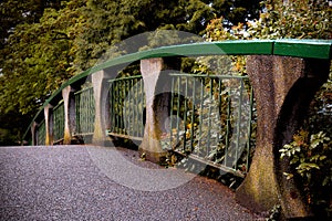 Bridge in a park in Victoria Suburbs, Canada