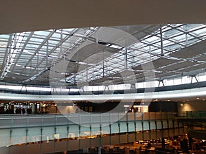 Bridge for Passengers in the Entrance Hall, Zurich-Airport ZRH