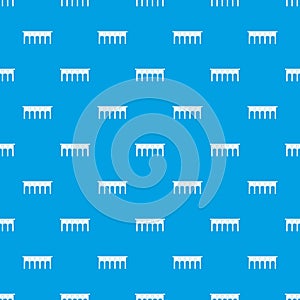 Bridge pattern seamless blue