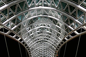 Bridge of Peace. Steel and glass construction