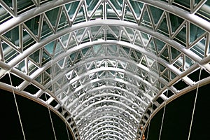 Bridge of Peace. Steel and glass construction