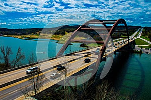 360 Bridge Pennybacker Bridge Side Angle Day time