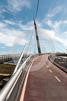 Bridge in Pescara city, Italy photo