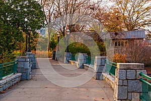 Bridge in Piedmont Park, Atlanta, USA