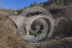 Bridge of Plakidas or Kalogeriko, Pindus Mountains, Zagori, Epirus