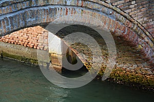 Bridge and play of lights, Venice city, Italy