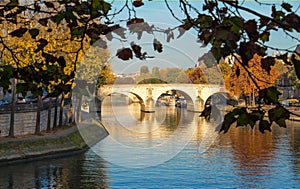 The Bridge Pont Marie over Seine, Paris, France.