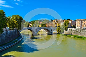 Bridge Ponte Principe Amedeo Savoia Aosta from Ponte Vittorio Emanuele II