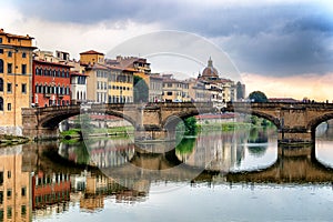 The bridge Ponte Santa Trinita in Florence