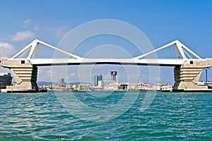 Bridge at Port of Barcelona
