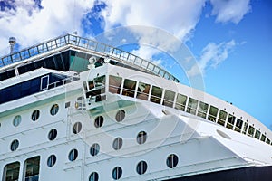 Bridge and Portholes on Cruise Ship