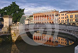 Bridge on Prato della Valle square, Padua, Italy