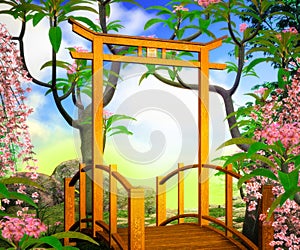 Bridge Premade Chines Background